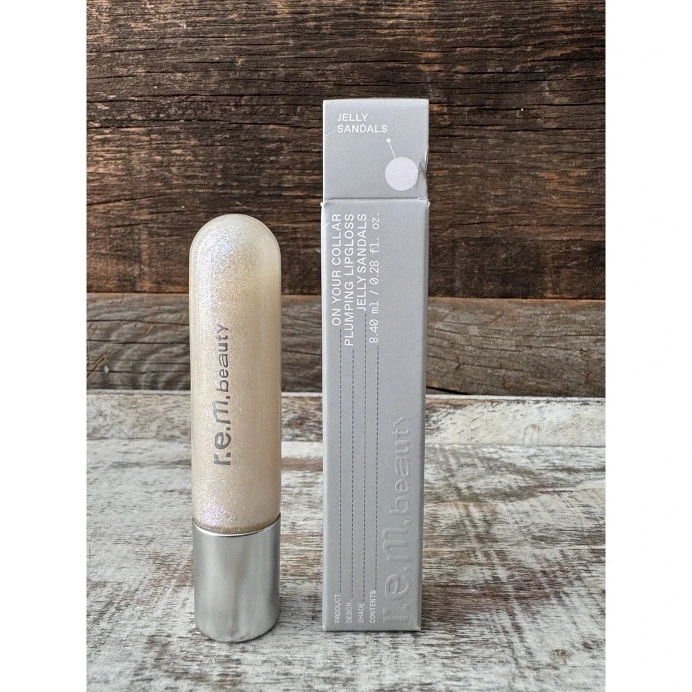 REM Beauty On Your Collar Plumping Lipgloss Jelly Sandals 0.28oz💄MSRP =‎ $20